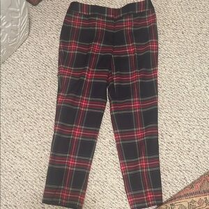 Talbots plaid tartan ankle pants wool 4P